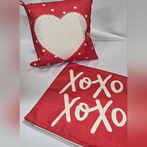 Heart and XOXO Pillow Covers (2)